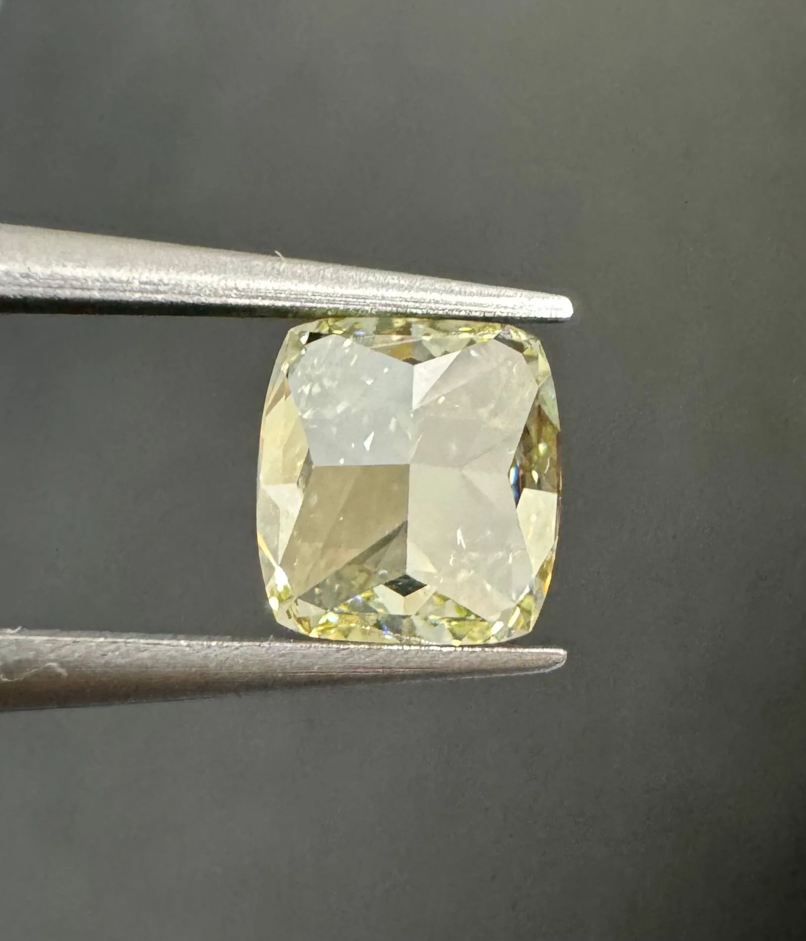 1.7 Carat Cushion Brilliant Fancy Light Yellow IF Natural Diamond 1 1.7 Carat Cushion Brilliant Fancy Light Yellow IF Natural Diamond