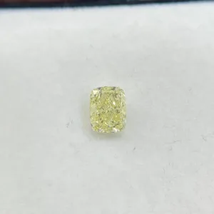 2 Carat Cushion Brilliant Fancy Light Yellow VS1 Natural Diamond