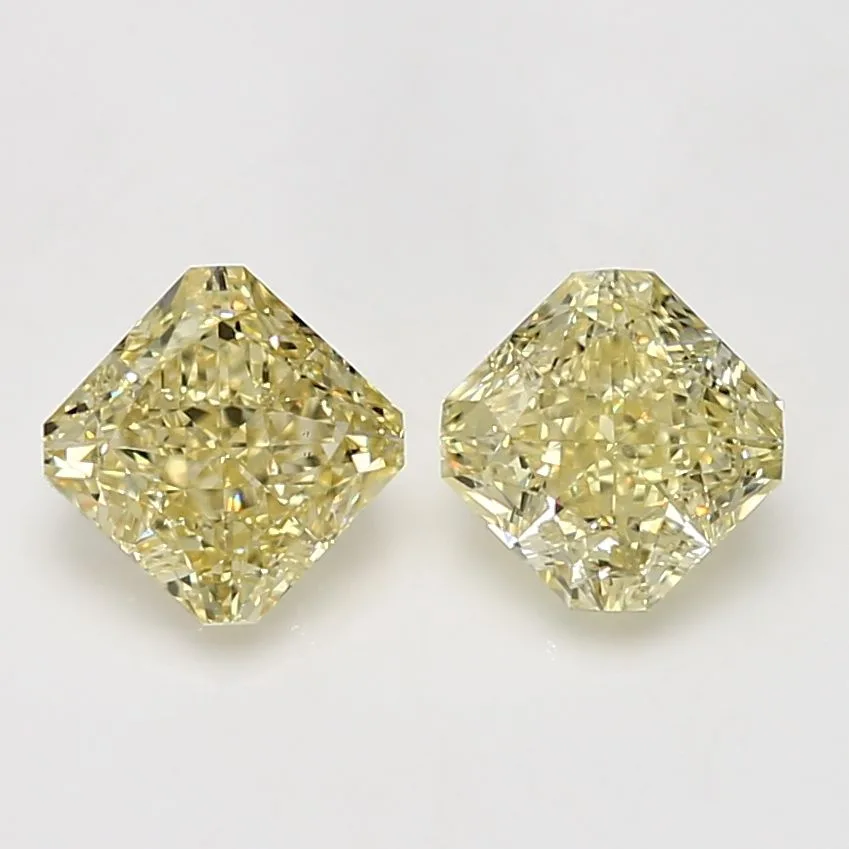 1.2 Carat Radiant Fancy Yellow VVS2 Natural Diamond
