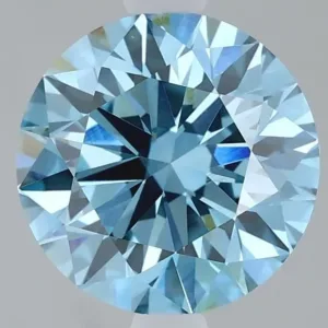 2.08 Carat Fancy Vivid Blue VVS2 ROUND Lab Diamond