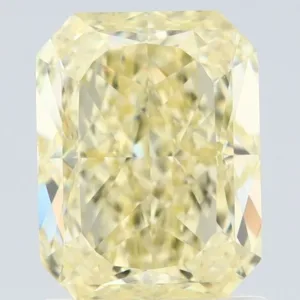 1.52 Carat Radiant Fancy Light Yellow VS1 Natural Diamond
