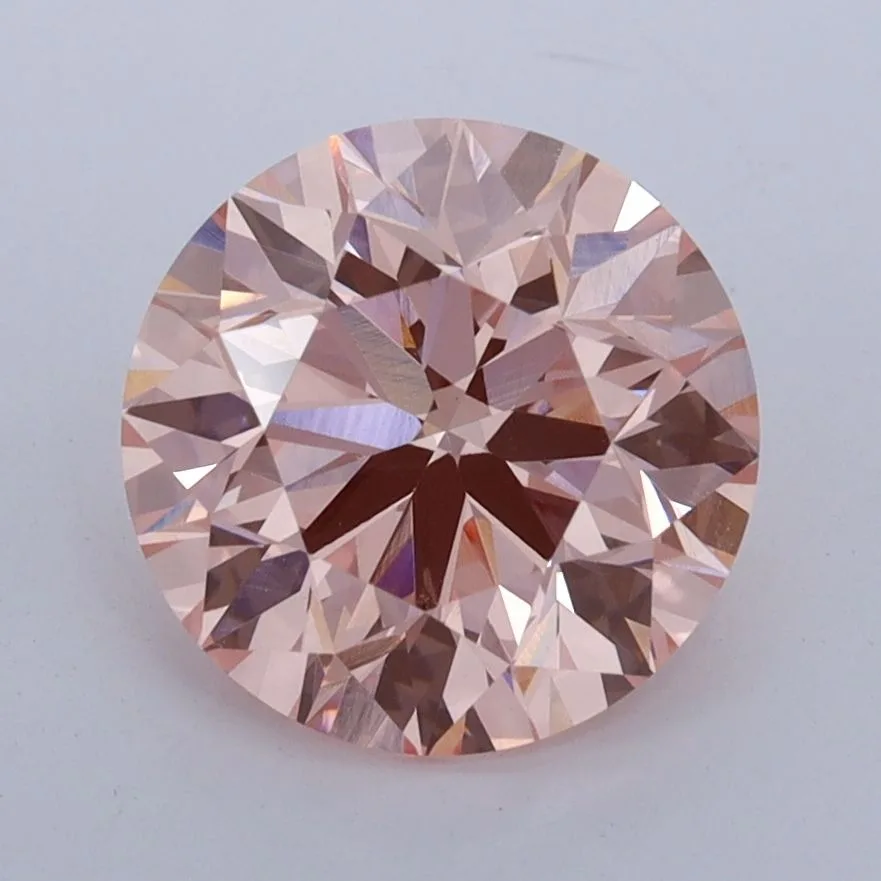 3.16 Carat Round Fancy Vivid Pink VS1 Lab Diamond