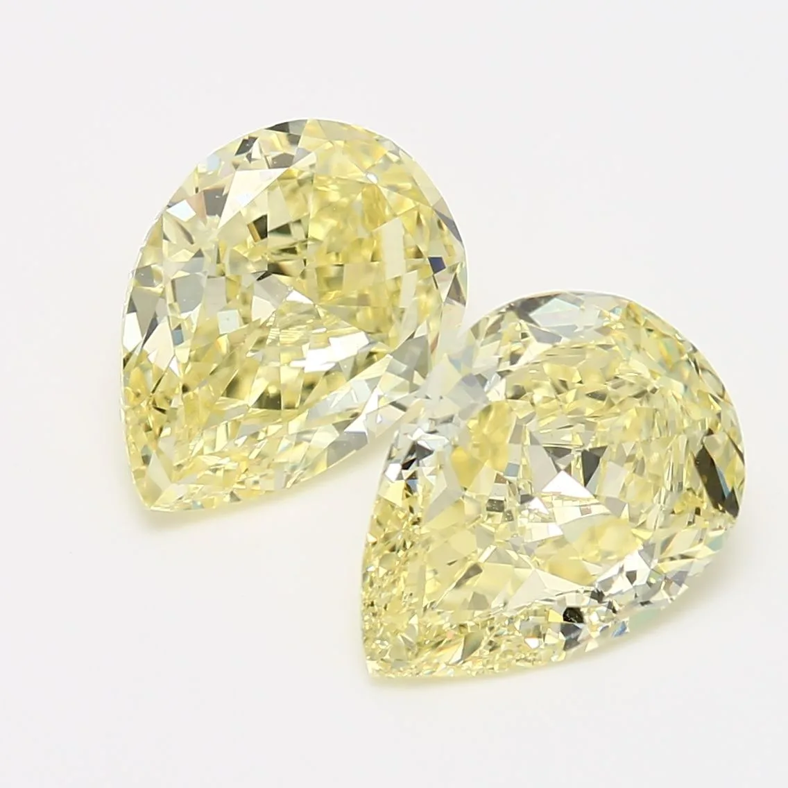 3.76 Carat Pear Fancy Yellow VS1 Natural Diamond