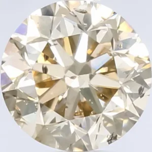 0.72 Carat Round Fancy Light Brown Natural Diamond
