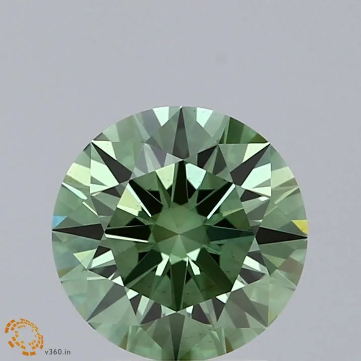 2.12 Carat Fancy Vivid Green VS2 ROUND Lab Diamond