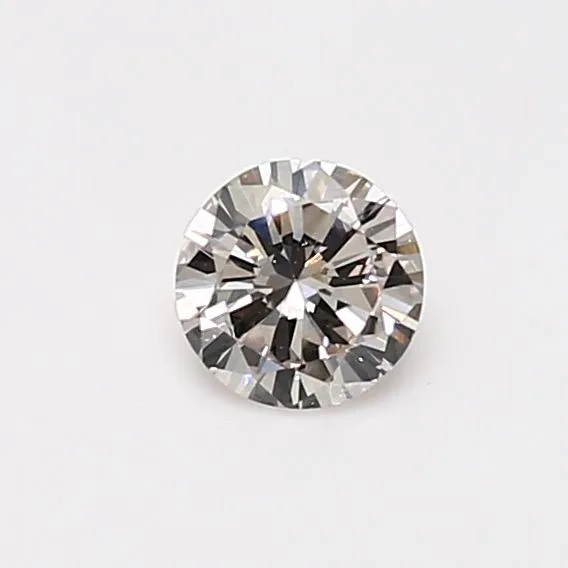 0.38 Carat Round Very Light Pink Natural Diamond