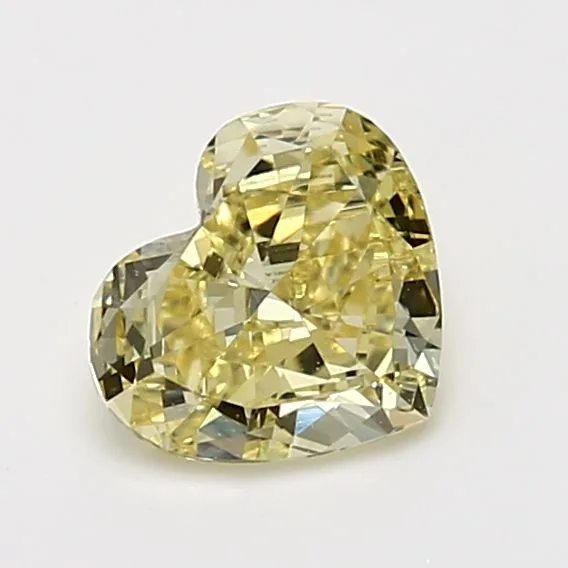 1.02 Carat Heart Fancy Intense Yellow VS2 Natural Diamond