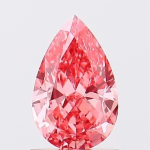 1.12 Carat Pear Fancy Vivid Pink VS1 Lab Diamond