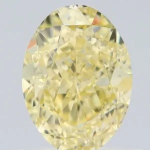 1.03 Carat Oval Fancy Yellow VVS2 Natural Diamond