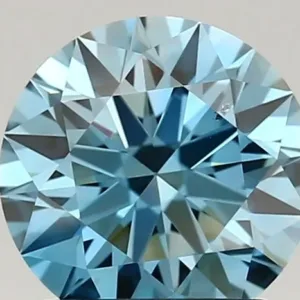 1.39 Carat Fancy Vivid Blue VS2 ROUND Lab Diamond