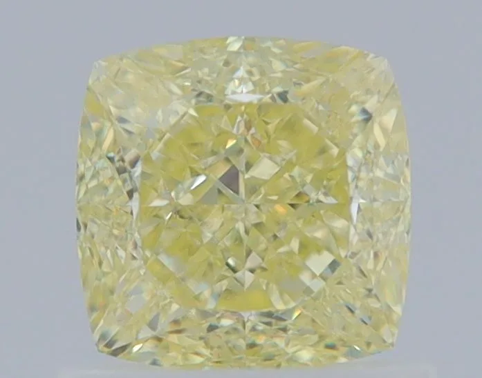 1 Carat Cushion Modified Fancy Light Yellow VVS2 Natural Diamond 1 1 Carat Cushion Modified Fancy Light Yellow VVS2 Natural Diamond