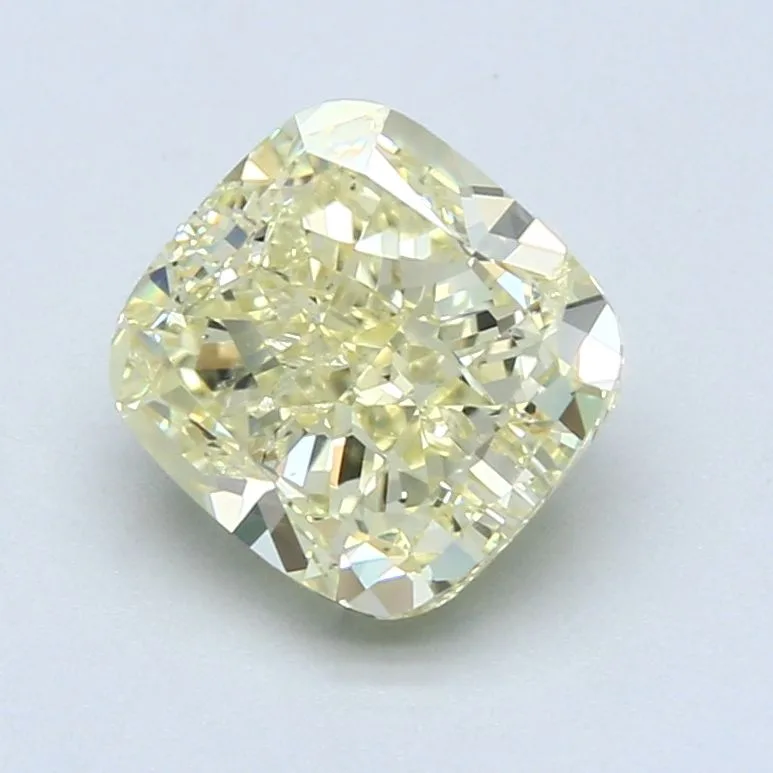 2.71 Carat Fancy Light Yellow SI2 CUSHION BRILLIANT Diamond