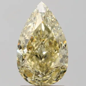 2.51 Carat Pear Fancy Yellow VVS1 Natural Diamond