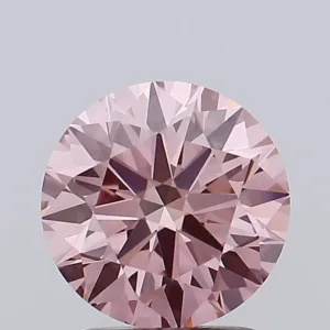 2.12 Carat Round Fancy Vivid Pink VVS2 Lab Diamond