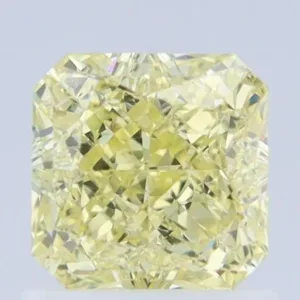 1.15 Carat Square Fancy Light Yellow VVS2 Natural Diamond