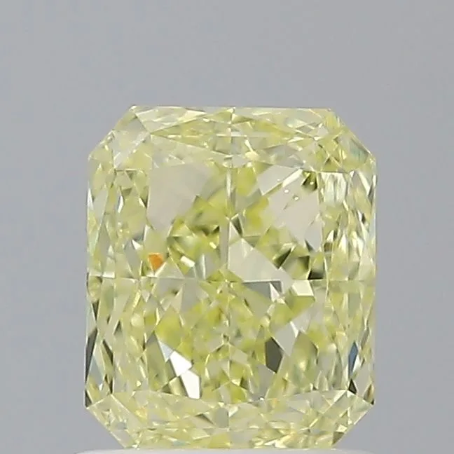 1.01 Carat Radiant Fancy Light Yellow VS1 Natural Diamond