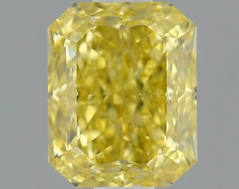 0.81 Carat Radiant Fancy Intense Yellow VVS1 Natural Diamond 1 0.81 Carat Radiant Fancy Intense Yellow VVS1 Natural Diamond