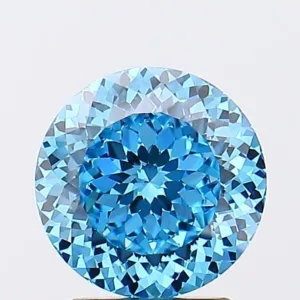 2.5 Carat Round Fancy Vivid Blue VS1 Lab Diamond