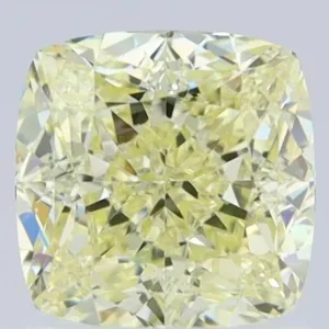 1.58 Carat Cushion Modified Fancy Light Yellow VS1 Natural Diamond