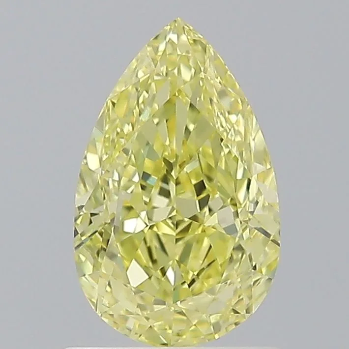 1.12 Carat Fancy Intense Yellow IF PEAR Diamond