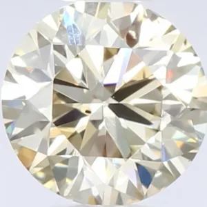 0.58 Carat Round Fancy Yellow SI1 Natural Diamond