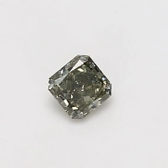 0.24 Carat Radiant Fancy Dark Yellow SI2 Natural Diamond