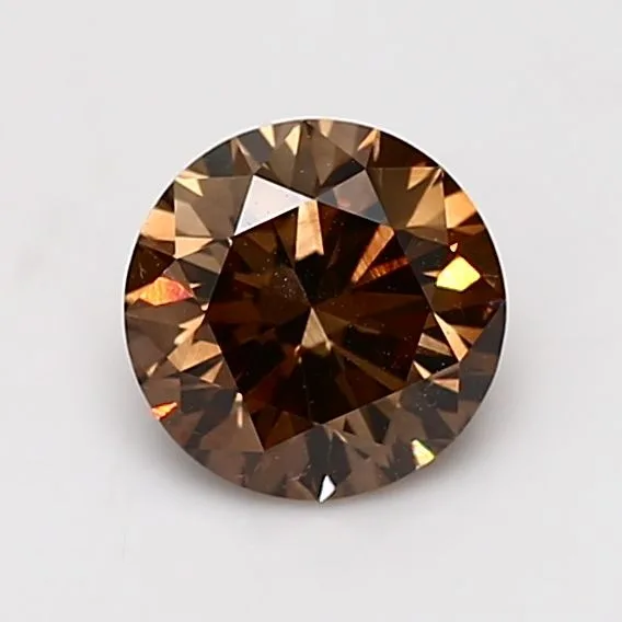 1.19 Carat Round Fancy Dark Brown VS2 Natural Diamond