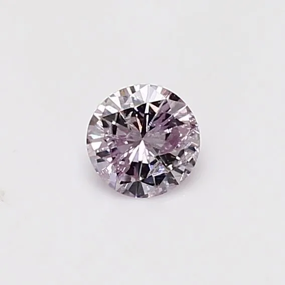 0.28 Carat Round Fancy Purple Pink I3 Natural Diamond