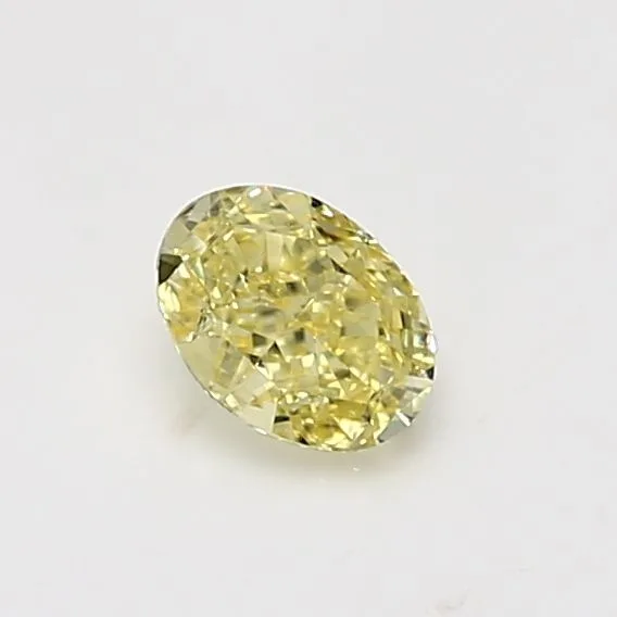 0.5 Carat Oval Yellow VS1 Natural Diamond