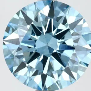 2.53 Carat Round Fancy Vivid Blue VS1 Lab Diamond