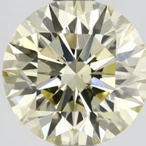 1.38 Carat Round Fancy Yellow VS2 Lab Diamond
