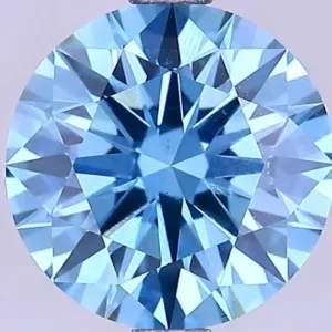 2.02 Carat Round Fancy Vivid Blue VS1 Lab Diamond