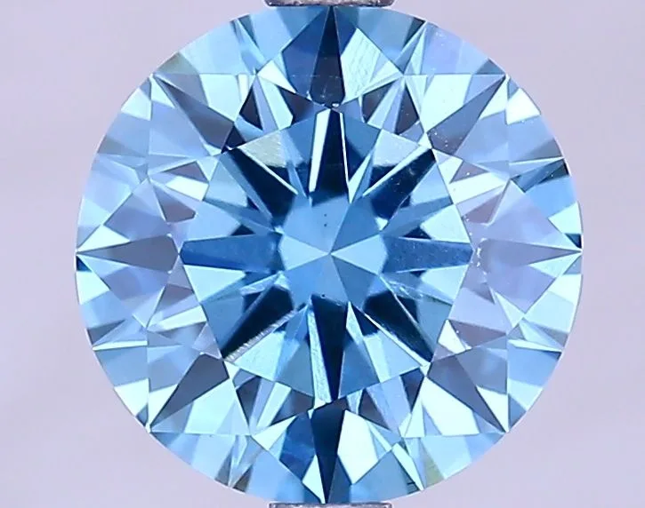 2.02 Carat Round Fancy Vivid Blue VS1 Lab Diamond 1 2.02 Carat Round Fancy Vivid Blue VS1 Lab Diamond