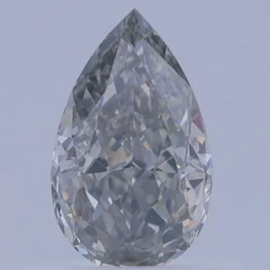 0.53 Carat Pear Fancy Gray VS2 Natural Diamond