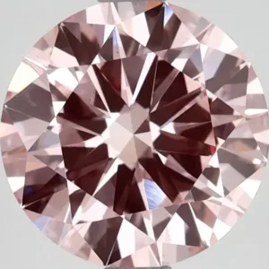 2.5 Carat Round Fancy Intense Pink VS1 Lab Diamond