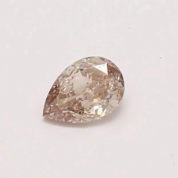 0.46 Carat Pear Fancy Brown SI1 Natural Diamond