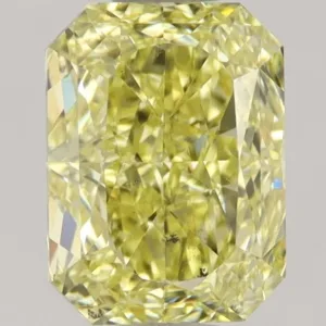 1.27 Carat Radiant Fancy Intense Yellow SI2 Natural Diamond
