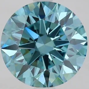 2.7 Carat Fancy Vivid Blue VS1 ROUND Lab Diamond
