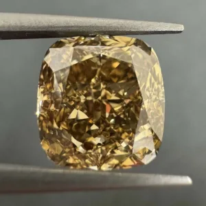 5.01 Carat Cushion Brilliant Fancy Dark Brown VS1 Natural Diamond