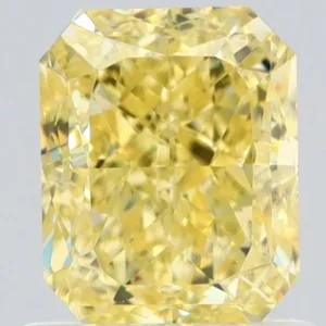 1.08 Carat Radiant Fancy Yellow VS1 Natural Diamond