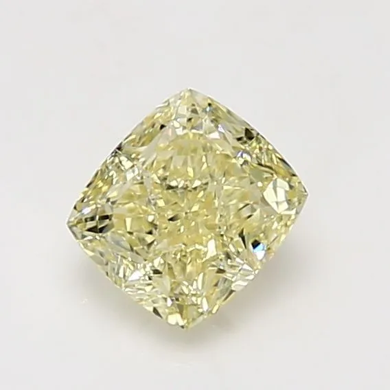 1.07 Carat Cushion Brilliant Fancy Light Yellow VS1 Natural Diamond