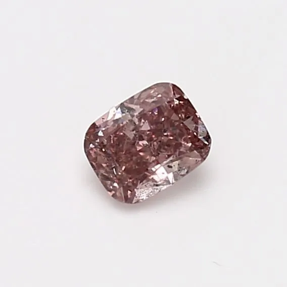 0.37 Carat Cushion Brilliant Fancy Intense Pink SI2 Natural Diamond