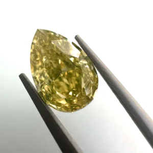 1.03 Carat Pear Fancy Yellow VVS1 Natural Diamond