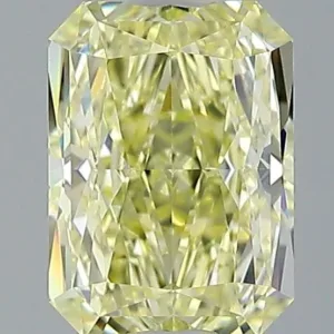 1.6 Carat Radiant Fancy Yellow VVS1 Natural Diamond