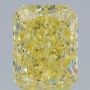 2.02 Carat Radiant Fancy Yellow VS1 Natural Diamond