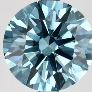 2.61 Carat Round Fancy Vivid Blue VS1 Lab Diamond