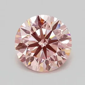 1.5 Carat Round Fancy Intense Pink VVS2 Lab Diamond