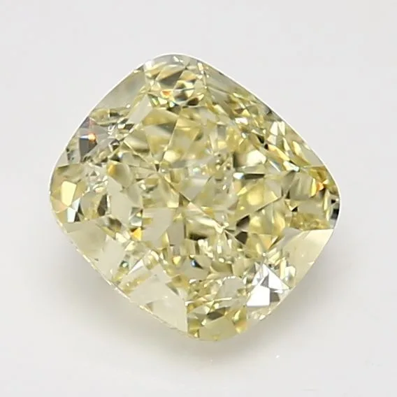2.02 Carat Cushion Brilliant Fancy Yellow VVS2 Natural Diamond