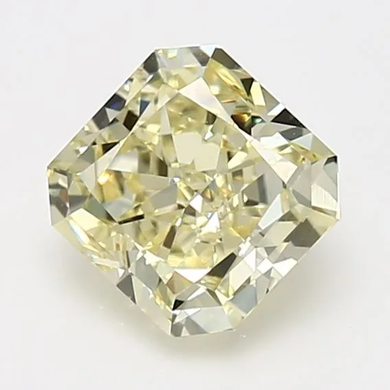 2.13 Carat Radiant Fancy Light Yellow VS1 Natural Diamond