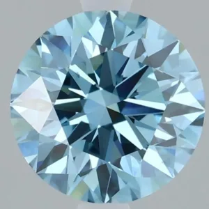 1.58 Carat Round Fancy Vivid Blue VS2 Lab Diamond